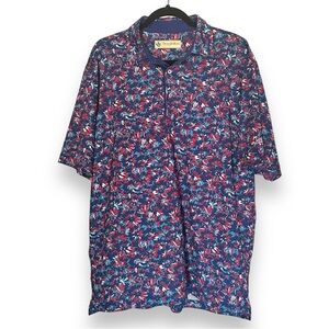 Donald Ross floral print sportswear polo